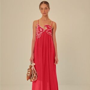 FARM RIO RED FISH DRESS (Sold Out online)